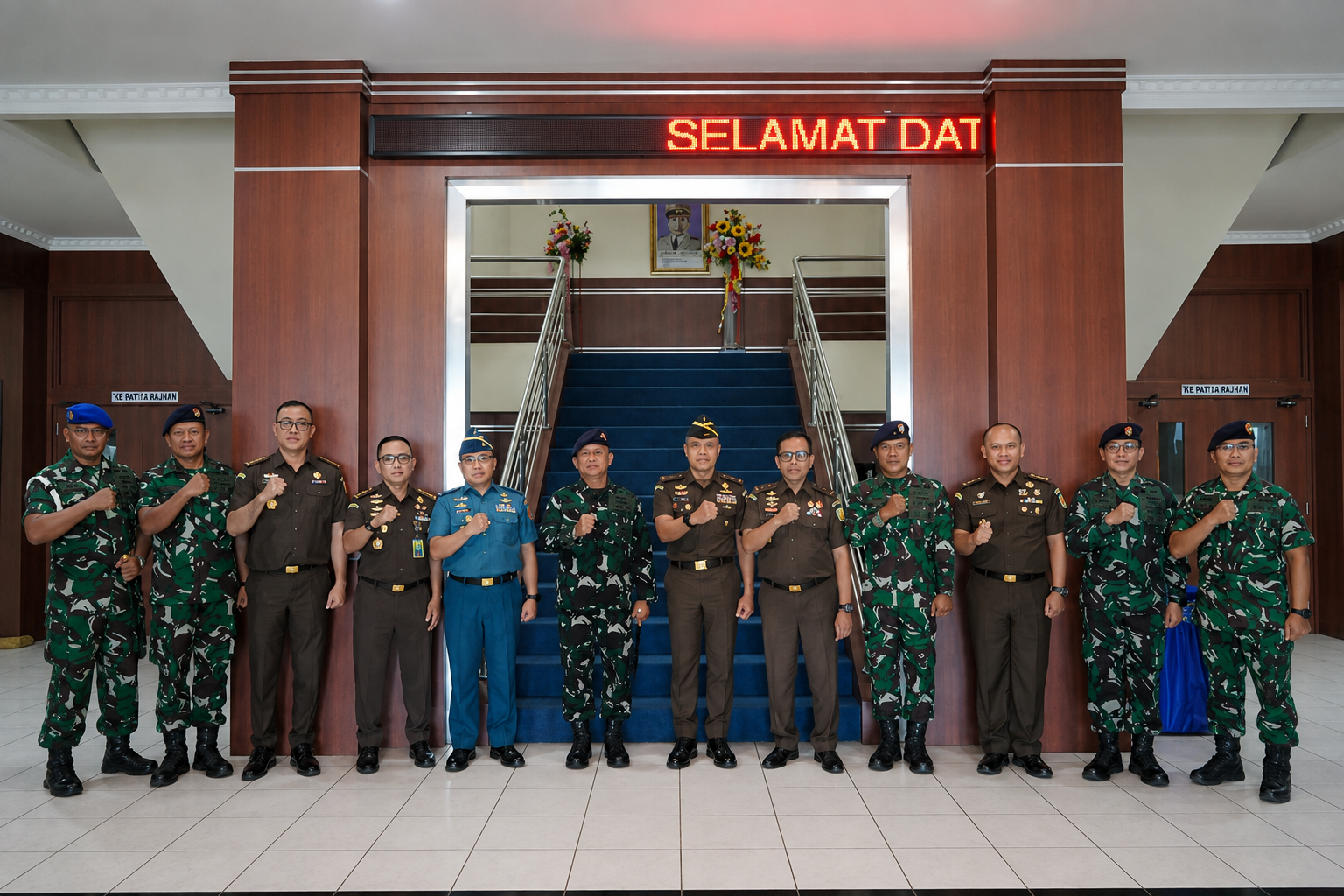 DANPOM KODAERAL II DAMPINGI DANKODAERAL II TERIMA KUNJUNGAN SILATURAHMI JAMPIDMIL KEJAKSAAN AGUNG RI
